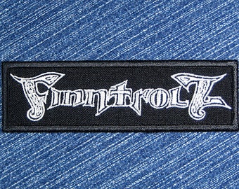 FINNTROLL,SEW ON GOLDEN EMBROIDERED PATCH
