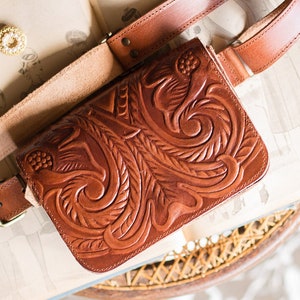 Leder Gürteltasche, Leder Bauchtasche, Leder Hüfttasche, Gürteltasche aus Leder
