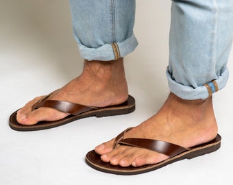 Flip Flops Men, Leather Sandals Men, Greek Sandals, Mens Sandals