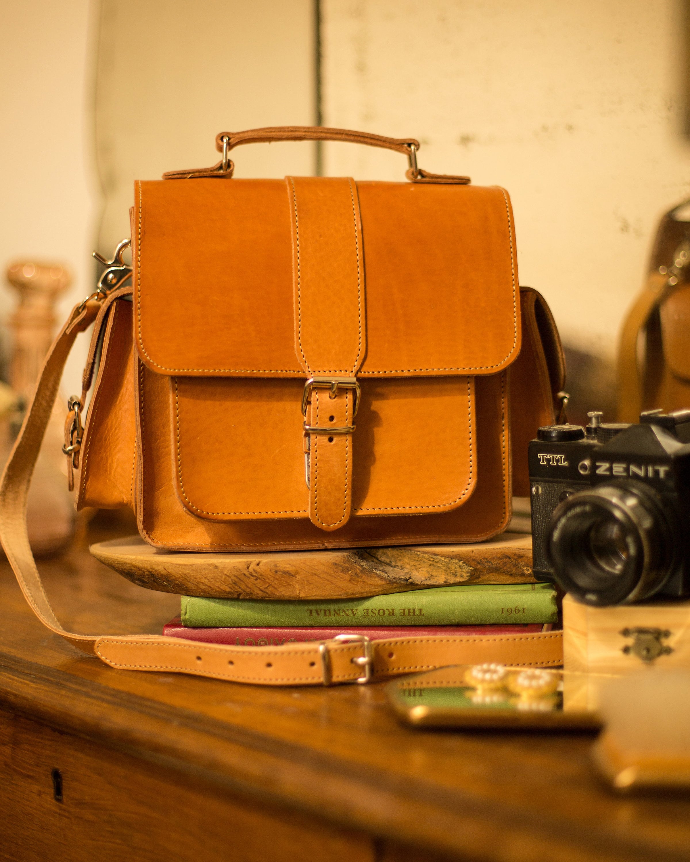 Dslr camera bag vintage bag antique camera case lens bag Etsy