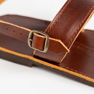 Handmade Leather Slingback Sandals: Vegetable Tanned Calf Leather image 6
