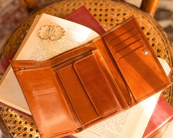 Portemonnaie damen, Cartera de cuero de mujer, Portefeuille femme, Cartera mujer, Cartera de viaje, Billetera cuero mujer