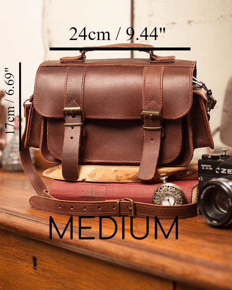 Small Leather Camera Case Handmade Vintage Leather Camera Etsy