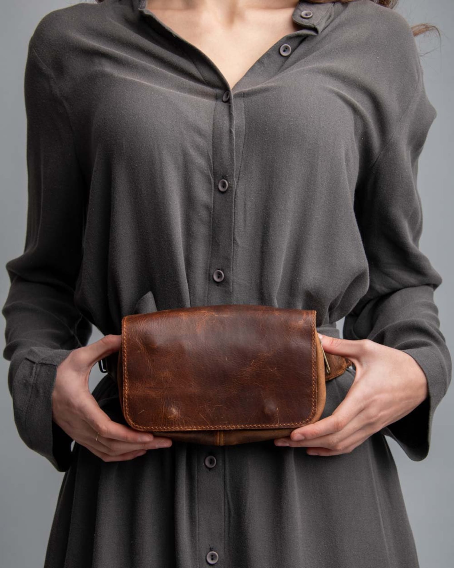 Natural Leather Fanny Pack for Women Women Leather Belt Bag Etsy