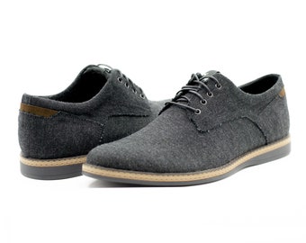 Shoes OXFORD man's hemp fabric