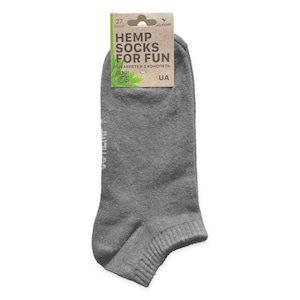 Juego de 5 pares de calcetines cortos de cáñamo / Orgánico, calcetines deportivos, ecológicos para hombres, calcetines para mujeres, calcetines transpirables naturales