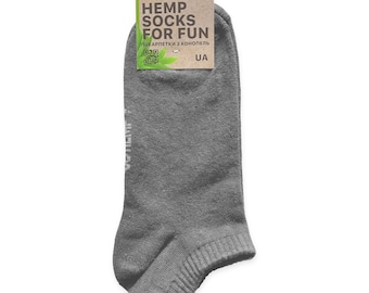5 Pairs Hemp Ankle Socks | Organic Short Socks for Men & Women | Breathable Eco-Friendly Sports Socks, Natural Everyday Socks