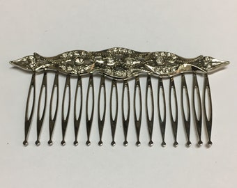 Vintage rhinestone haircomb