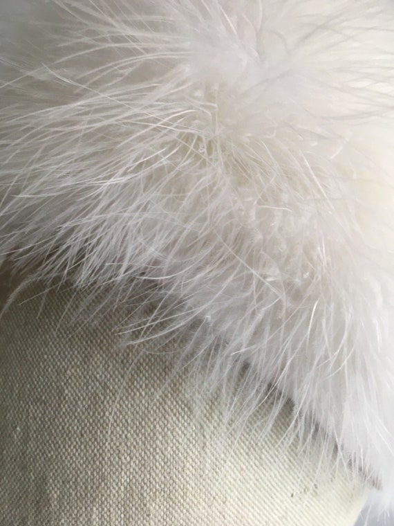 Vitage Marabou Hat - image 4