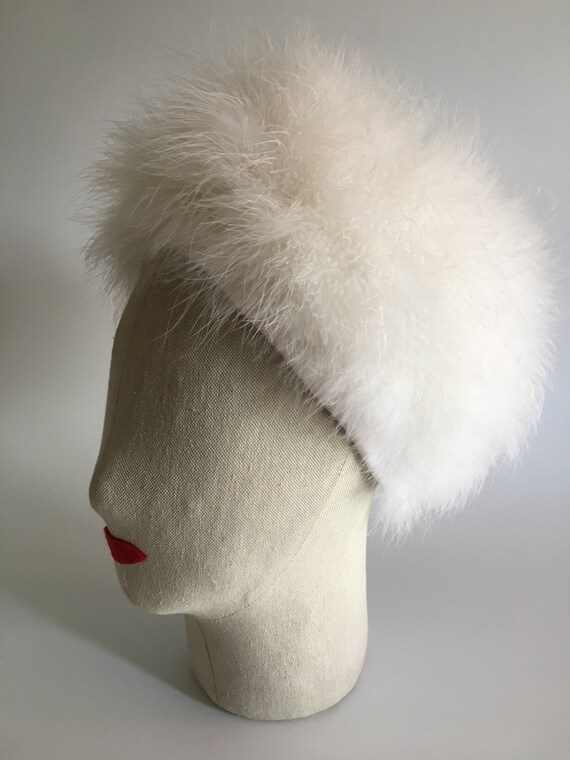 Vitage Marabou Hat - image 6