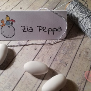 10 Segnaposto mod. Piccolo Principe