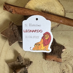 Bigliettini per bomboniere mod. Re Leone