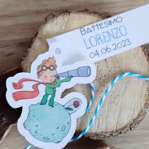 Bigliettini doppi per bomboniere mod. Piccolo Principe
