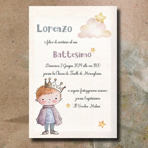 Invito digitale Piccolo Principe. ISTRUZIONI X DOWNLOAD in DESCRIZIONE articolo