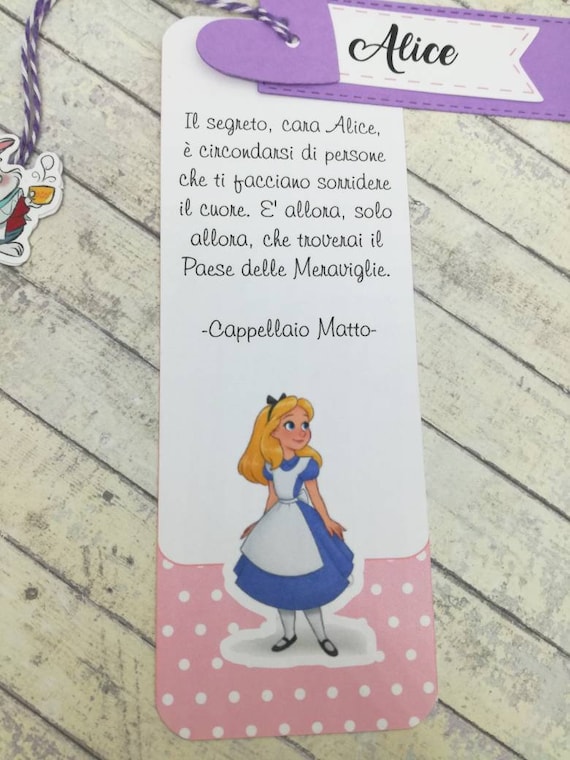 10 Bookmark Placeholder Mod Alice In Wonderland