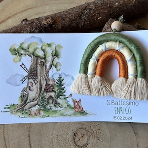 Bomboniere arcobaleno macramè mod. Bosco