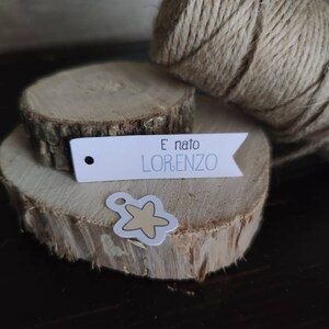 Bigliettini per bomboniera doppi mod. Stellina