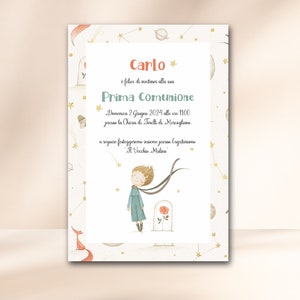 Invito digitale mod. Piccolo Principe ISTRUZIONI X DOWNLOAD in DESCRIZIONE articolo