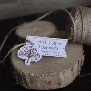 Bigliettini per bomboniere doppi mod. Albero della vita