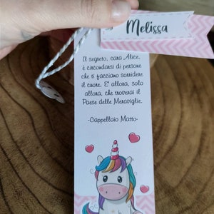 10 segnalibri mod. Unicorno