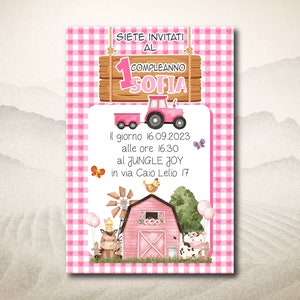 Invito digitale mod. Fattoria ISTRUZIONI X DOWNLOAD in DESCRIZIONE articolo