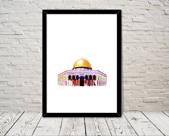 Masjid Al-Aqsa, Nabawi, estampes d'art islamique de la Kaaba (téléchargement numérique) - France