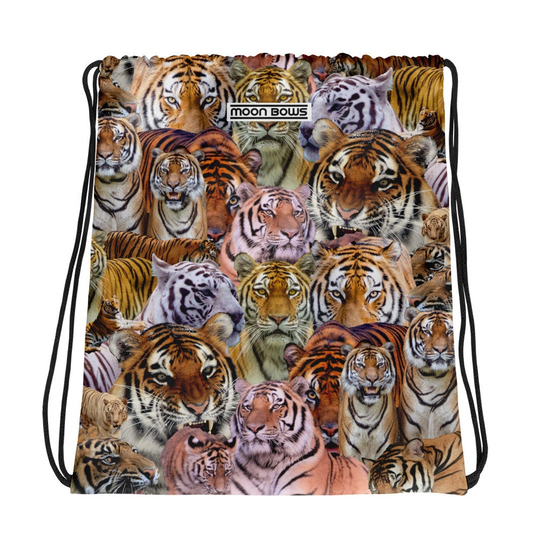 Moon Bows Tiger Bag Animal Themed Drawstring Backpack - Etsy Moon Bows Tiger Bag Animal Themed Drawstring Backpack - Etsy