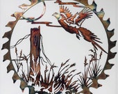 Flushed Pheasant Sawblade Cut Out