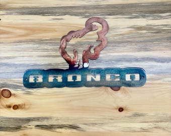 Ford Bronco Sign: Enthusiast Wall Decor (18Wx11H)