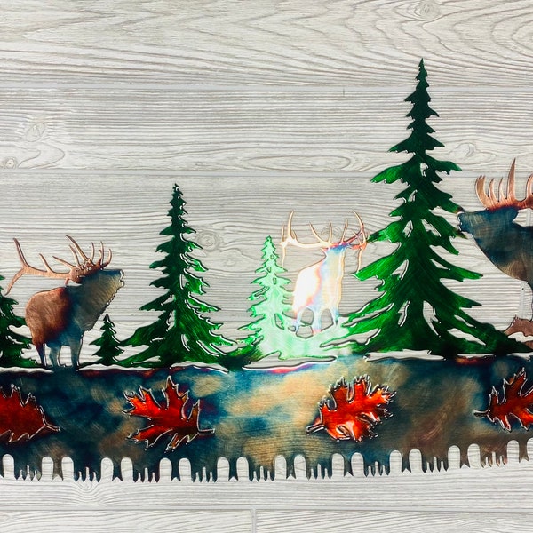 Two Man Crosscut Saw Elk Scene. There’s Always A Boss