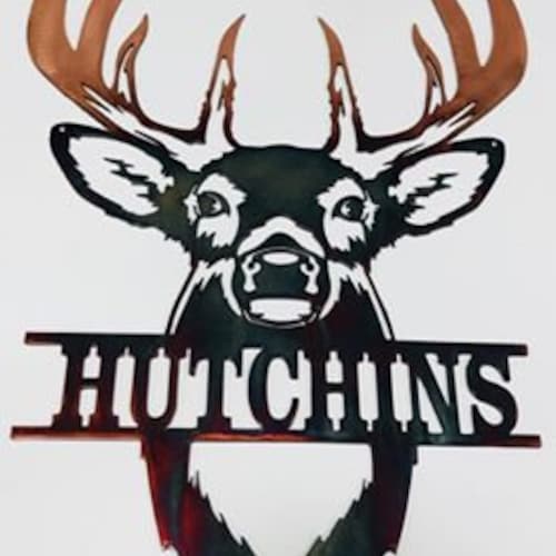 Fall Buck Whitetail Deer Home Wall Decor Sign for Wildlife or Etsy