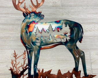 Pine Ghost Whitetail Scene
