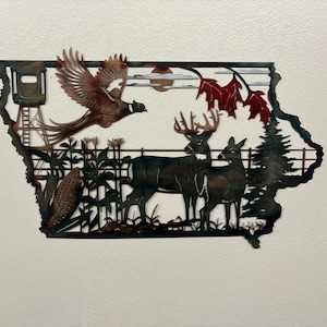 Iowa Whitetail and Pheasant Scene