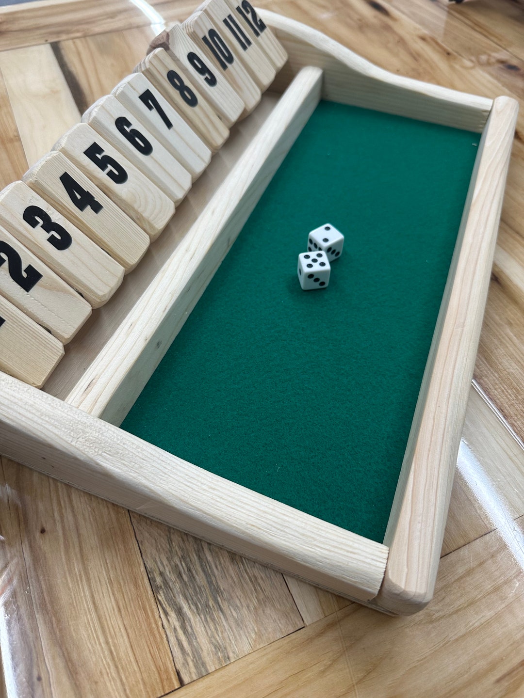 Shut the Box Dice Game Etsy