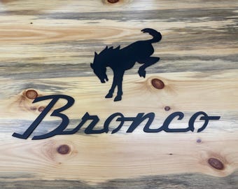 Bronco Lettering 2 piece