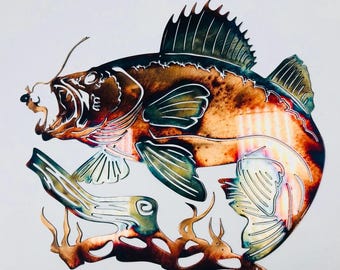Walleye Wall Metal Art