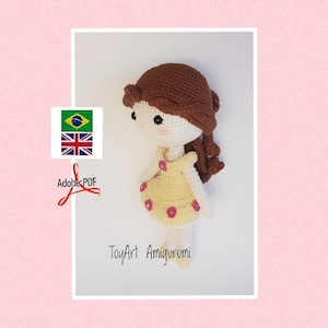 Crochet Pattern Little Belle- Belle inspired Amigurumi Doll- Crochet Doll- Belle Amigurumi Pattern- Princess Crochet Pattern