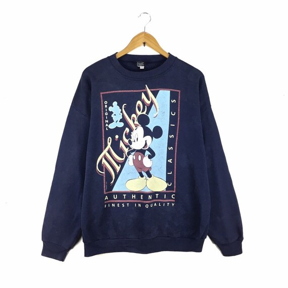 Rare!! Vintage90s Mickey Mouse Sweatshirt Big Prin