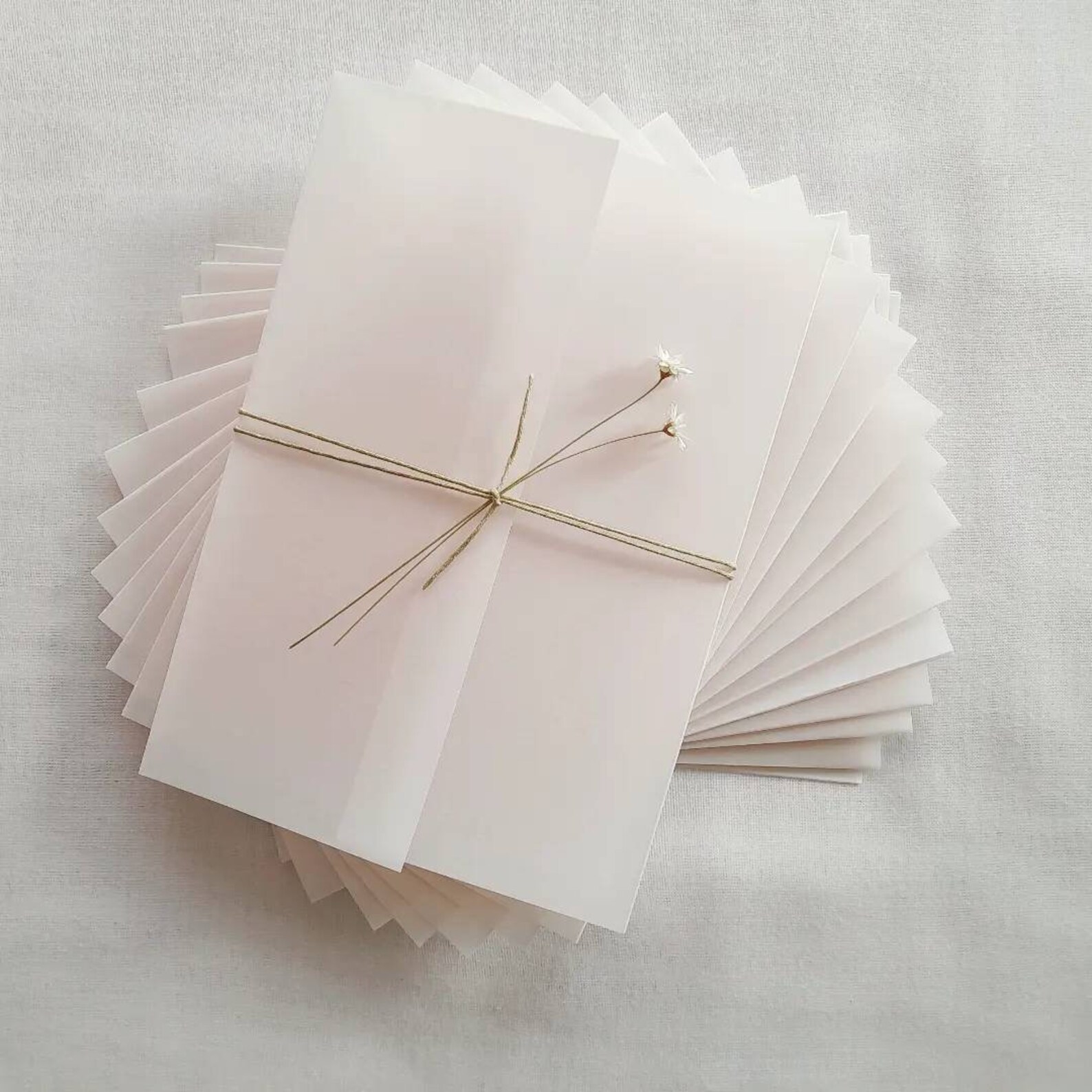 Vellum Jackets for A5 Wedding Invitations Prefolded Wrap Etsy