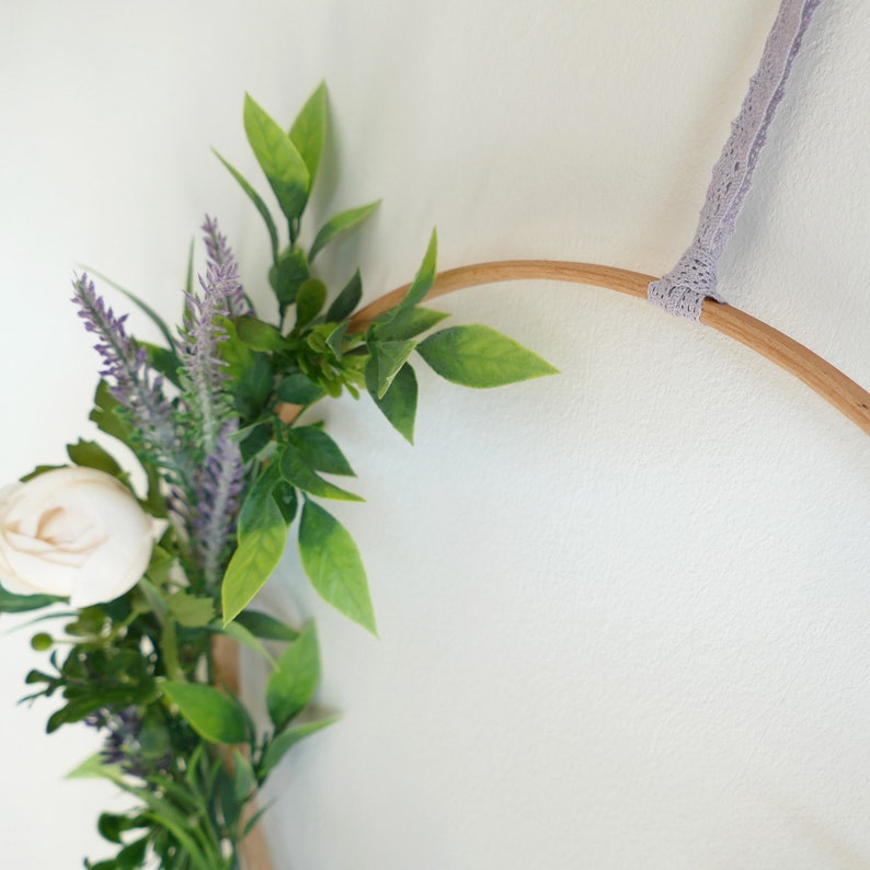 Wall Hanging Modern Wall Decor Flower Wreath Floral Wreath Etsy