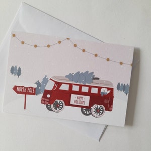Biglietto di Natale - Biglietto d'auguri - Cartolina di Natale - Illustrazione Biglietto di Natale