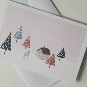 Biglietto di Natale - Biglietto d'auguri - Cartolina di Natale - Illustrazione Biglietto di Natale