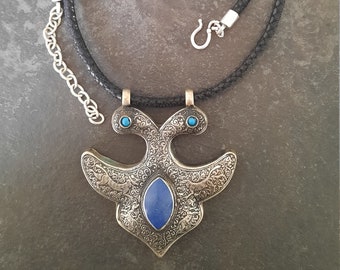 vintage necklace with old indian pendant