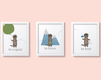 otter nursery decor