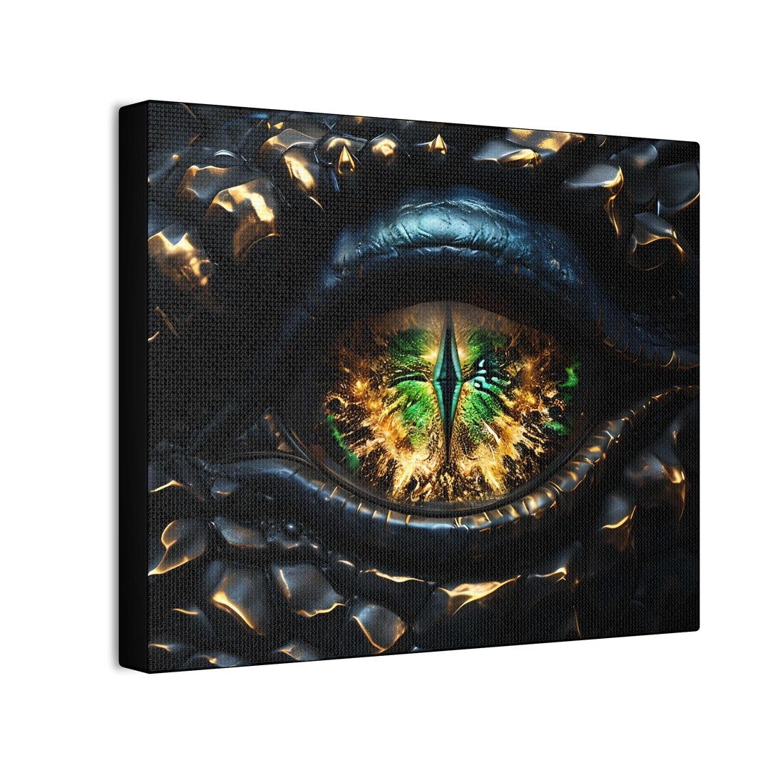 Fantasy Dragon Eye Canvas Art, Wall Decor for Home, Unique Gift for ...