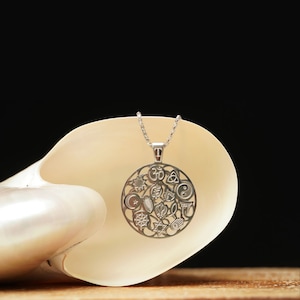 Tolerance Stainless Steel Pendant with 18&quot; Chain - Silver Tone- Handmade