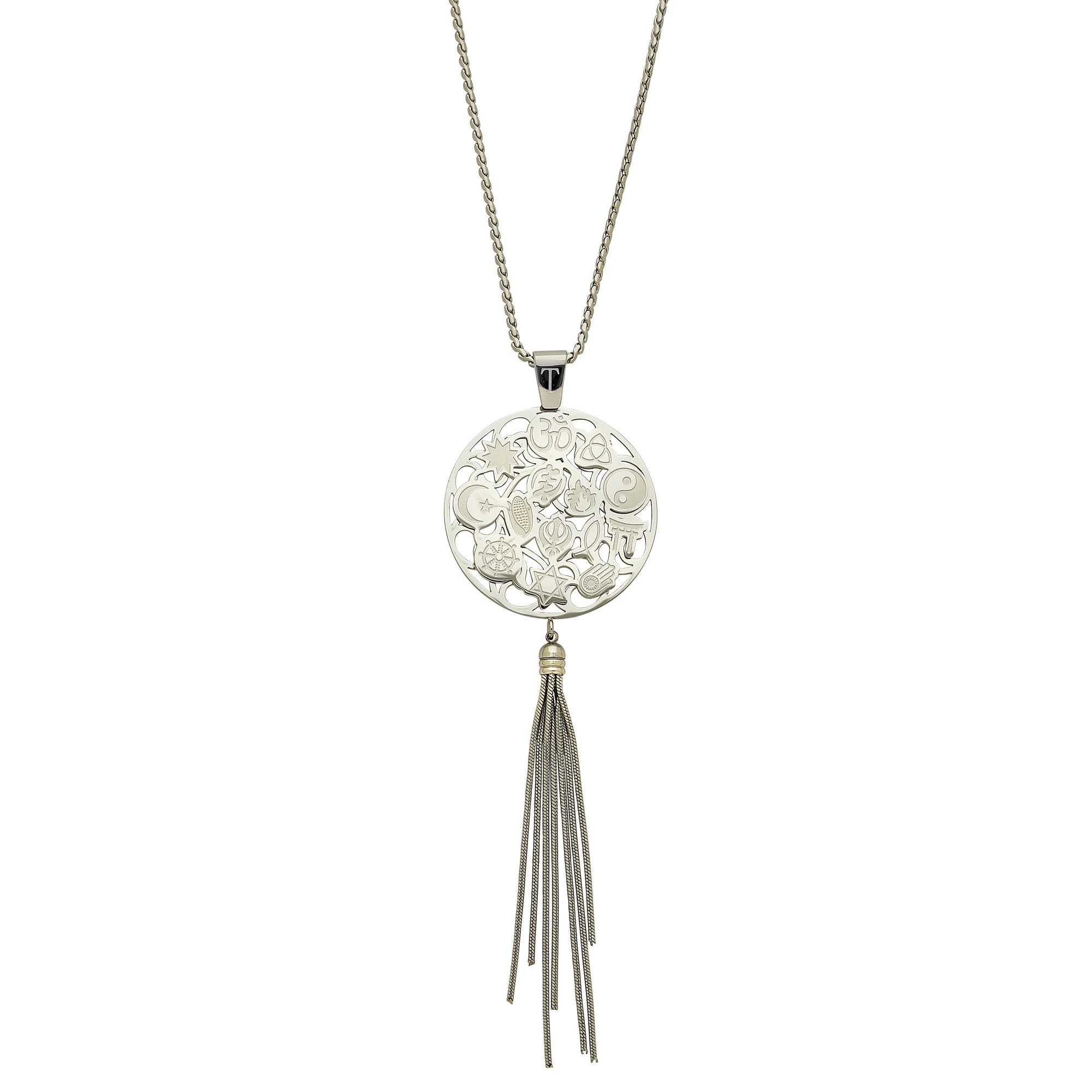 Tolerance Stainless Steel Tassel Pendant With 30 Silver Etsy Hong Kong