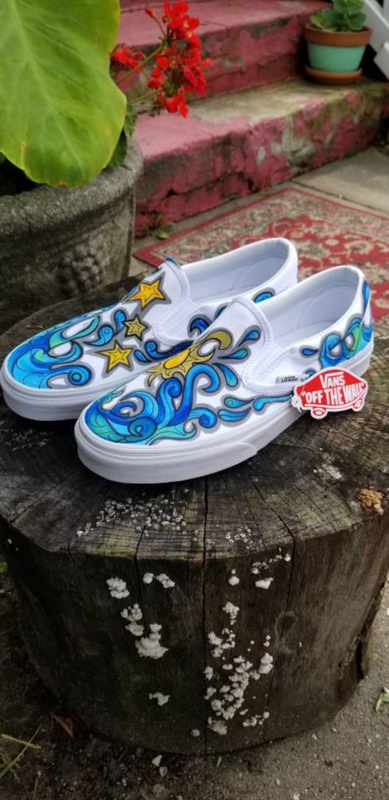 CUSTOM Vans slip on sneakers image 2