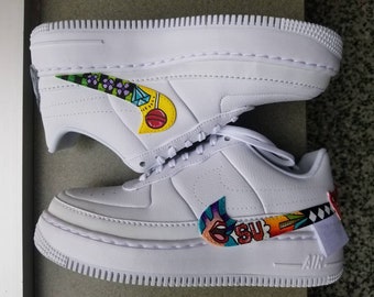 Hand painted nike air force 1 jester