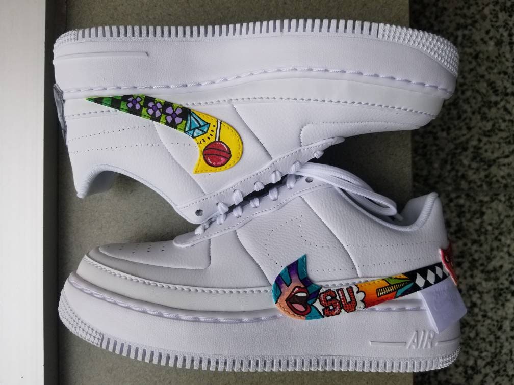 Hand Painted Nike Air Force 1 Jester | Etsy